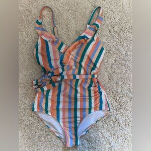 Women’s pastel one piece swimsuit - Medium